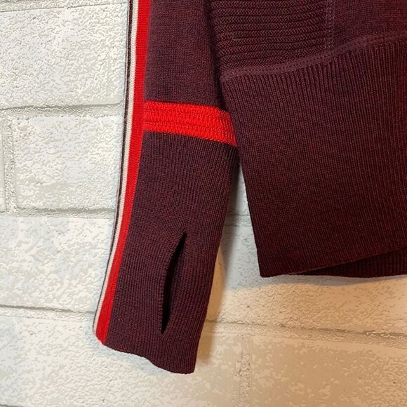 Athleta Canyon Colorblock Stripe Sweater Merino Wool XS - Picture 4 of 8